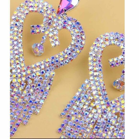 Amazing Rhinestone Statement Earrings - Picture 5 of 5